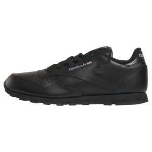 Adidasy Dziecięce Reebok Classic Leather Czarne PL 95YWVRZ